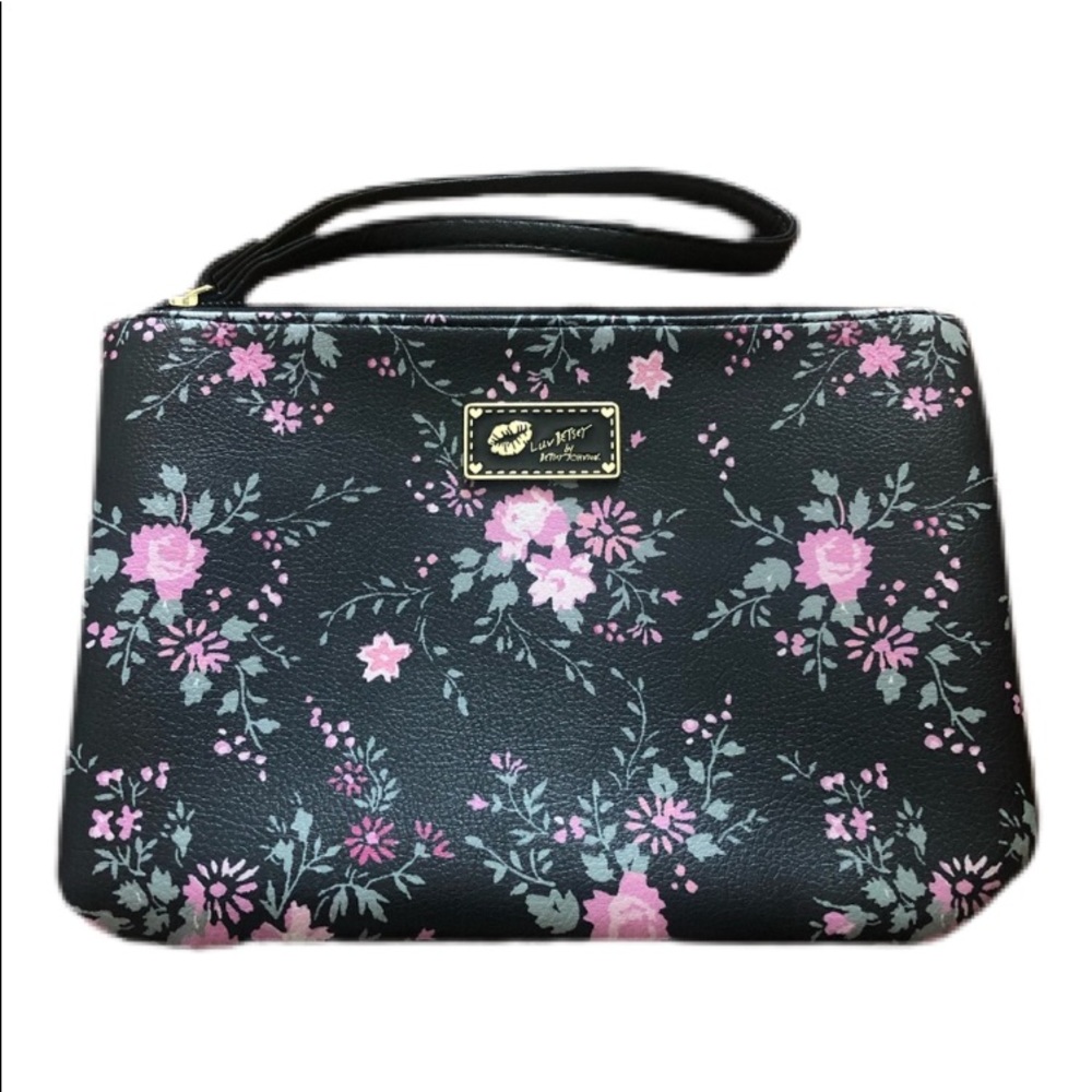 F͟R͟E͟E͟ Betsy Johnson Floral Zippered Pouch